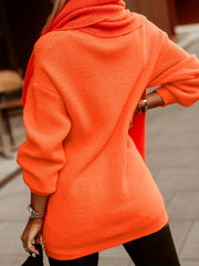 Casual Sweater Women's Solid Long Sleeve Round Neck Pullover Jumper