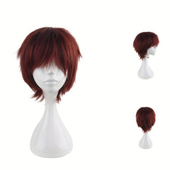 Men's 14 Inch Anime Cosplay Wig Chemical Fiber Costume Wig