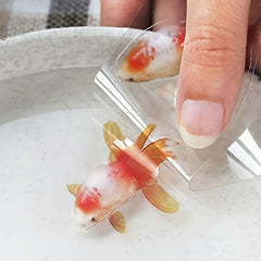 5 Sheets 3D Goldfish Resin Stickers Set DIY Resin Painting Goldfish Stickers
