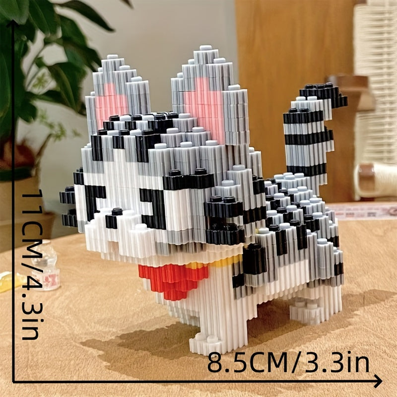 2200pcs Cat Building Block Set DIY Puzzle Toy for Adults
