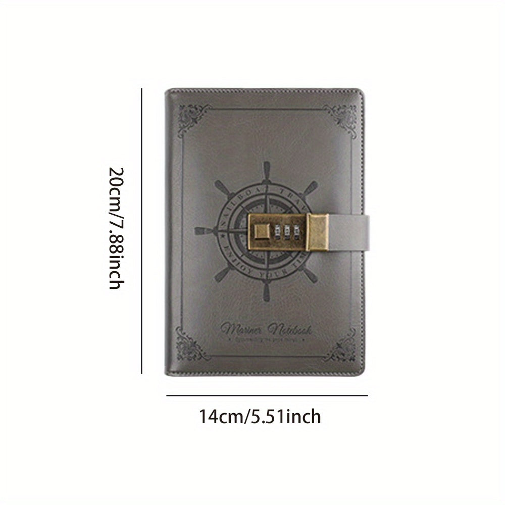 Vintage Password Book Diary With Lock Hand Ledger Student Notepad Stationery