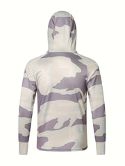 Men's Camo UPF 50 Sun Protection Hooded Jacket