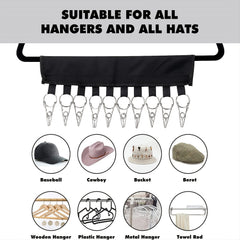 Hat Hanger Drying Rack For Clothes Underwear Ties Scarves Belts