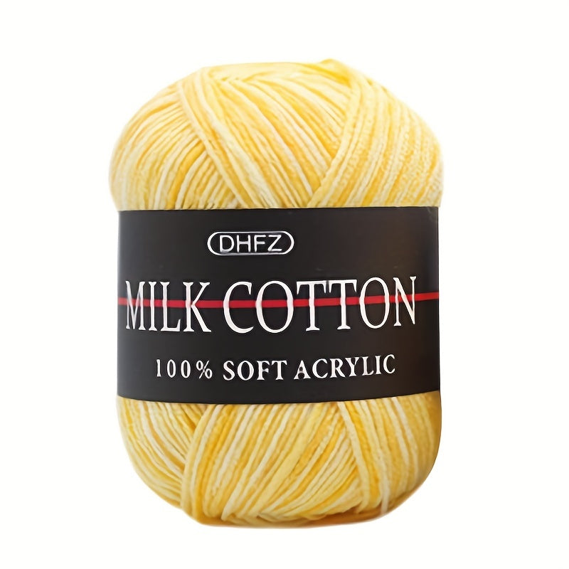 3 Strands Milk Cotton Wool Thread Dye Colored Jacquard Thick