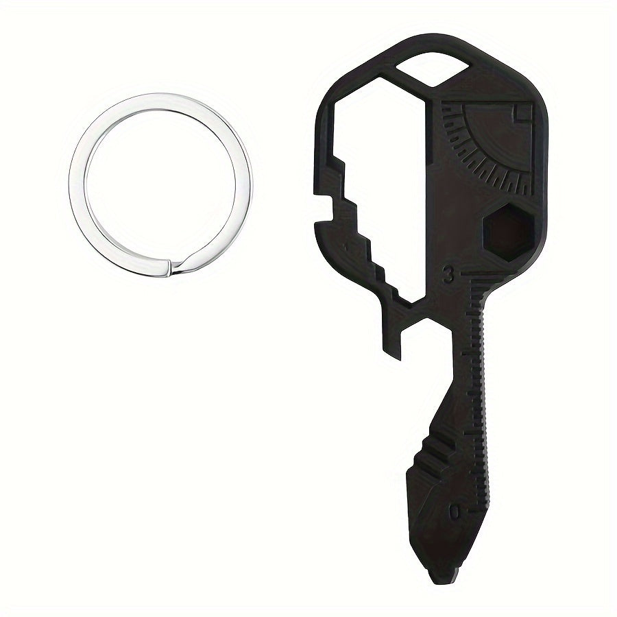 1pc 24-In-1 Stainless Steel Portable Pocket Tool Keychain
