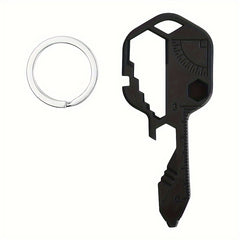 1pc 24-In-1 Stainless Steel Portable Pocket Tool Keychain