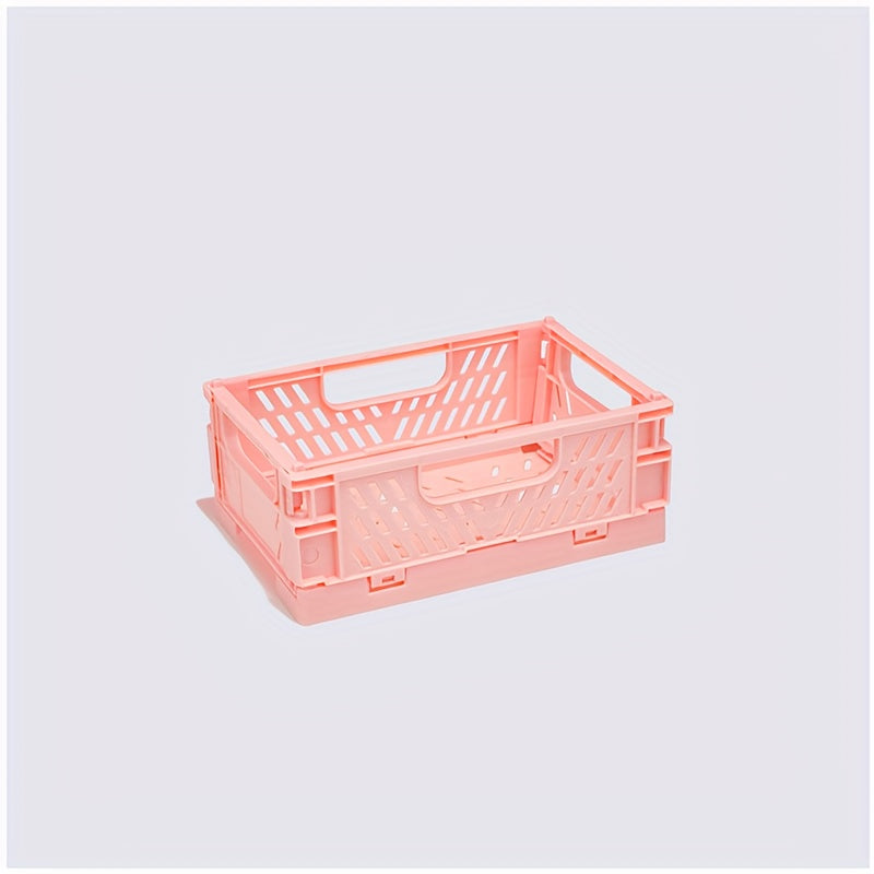 Large Capacity Foldable Desktop Plastic Storage Box Storage Basket