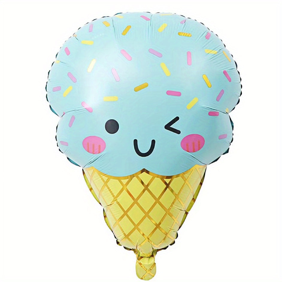 Summer Dessert Candy Ice Cream Aluminum Film Balloon