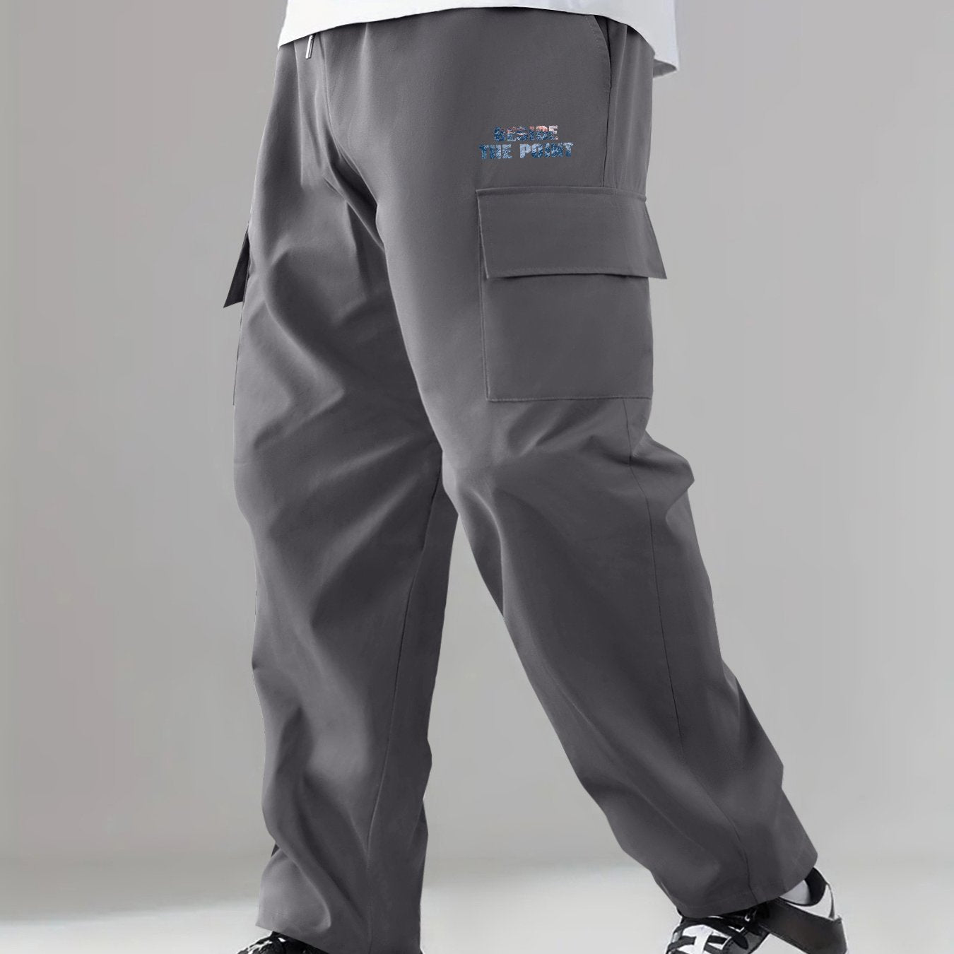 Cargo Pants Men s Flap Pocket Trousers Loose Casual Outdoor Pants