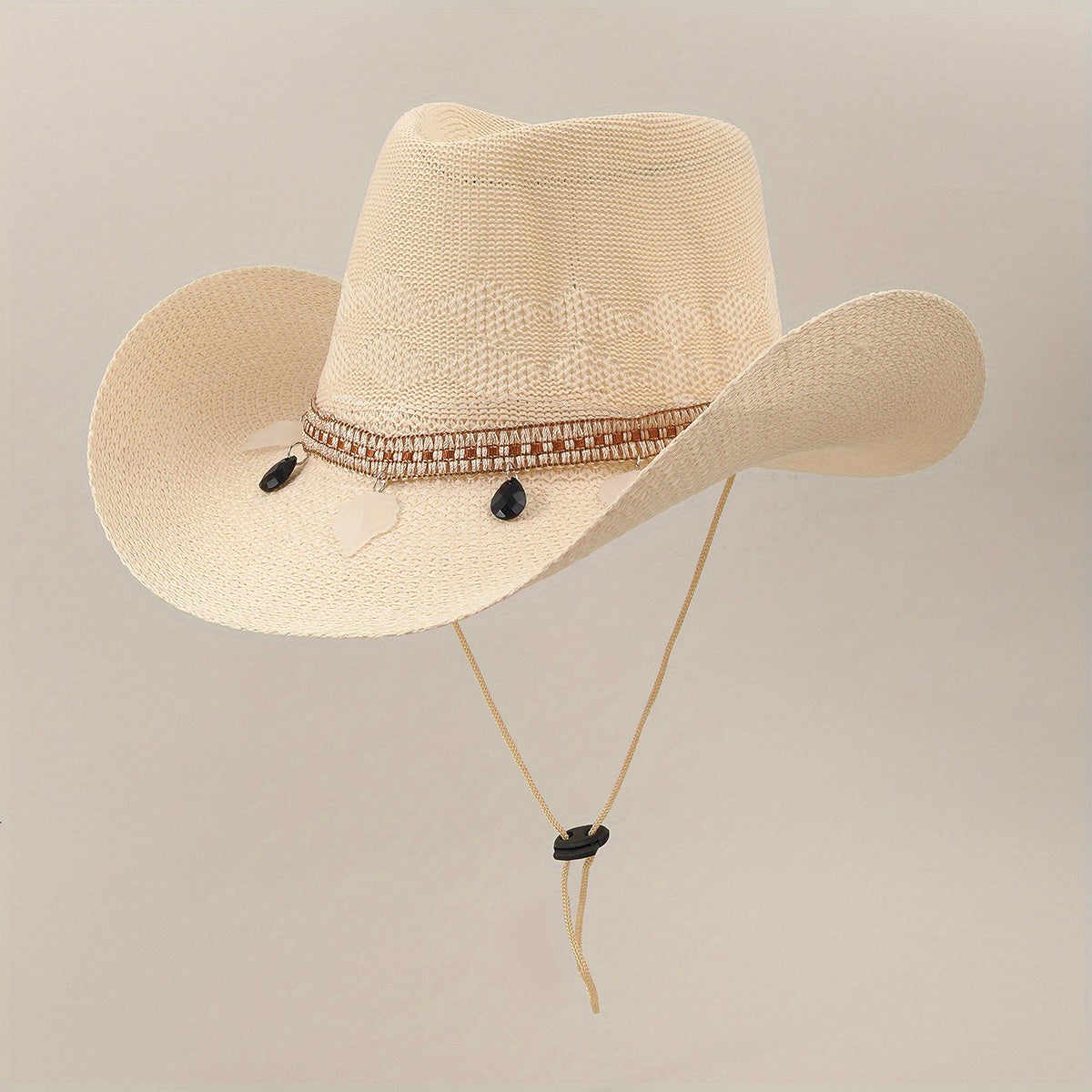 Unisex Sunshade Straw Hat for Summer Beach Travel