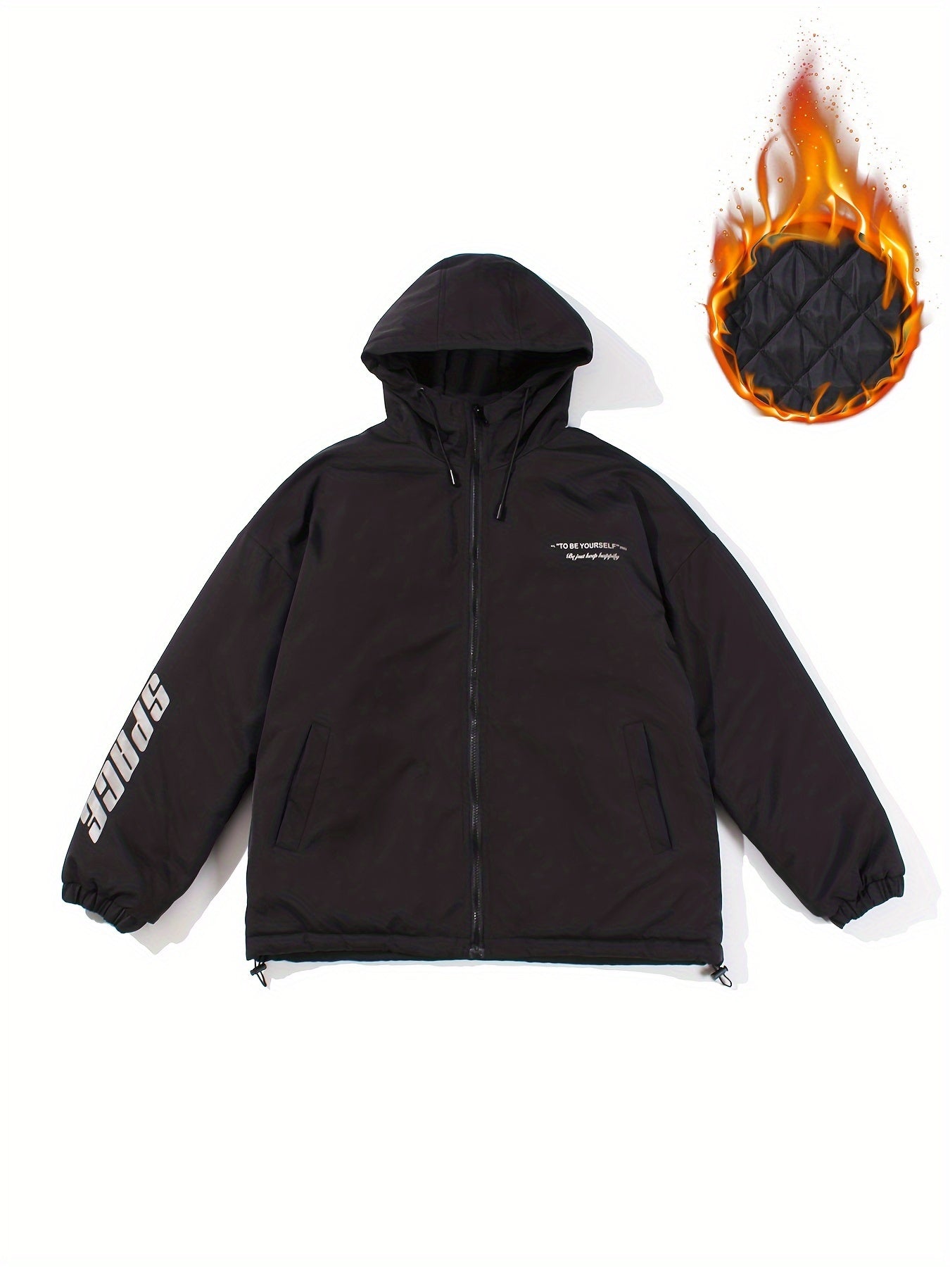 Thickened Sports Hooded Jacket Winter Loose Coat Women's Clothing