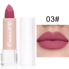 CmaaDu Lipstick 15 Lip Gloss Matte Moisturizing Waterproof Lip Stickers