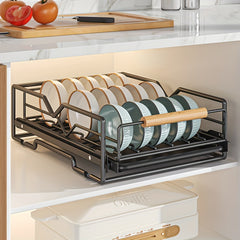 Kitchen Drain Dish Rack Iron Plate Drying Rack Large Capacity Dish Drainer