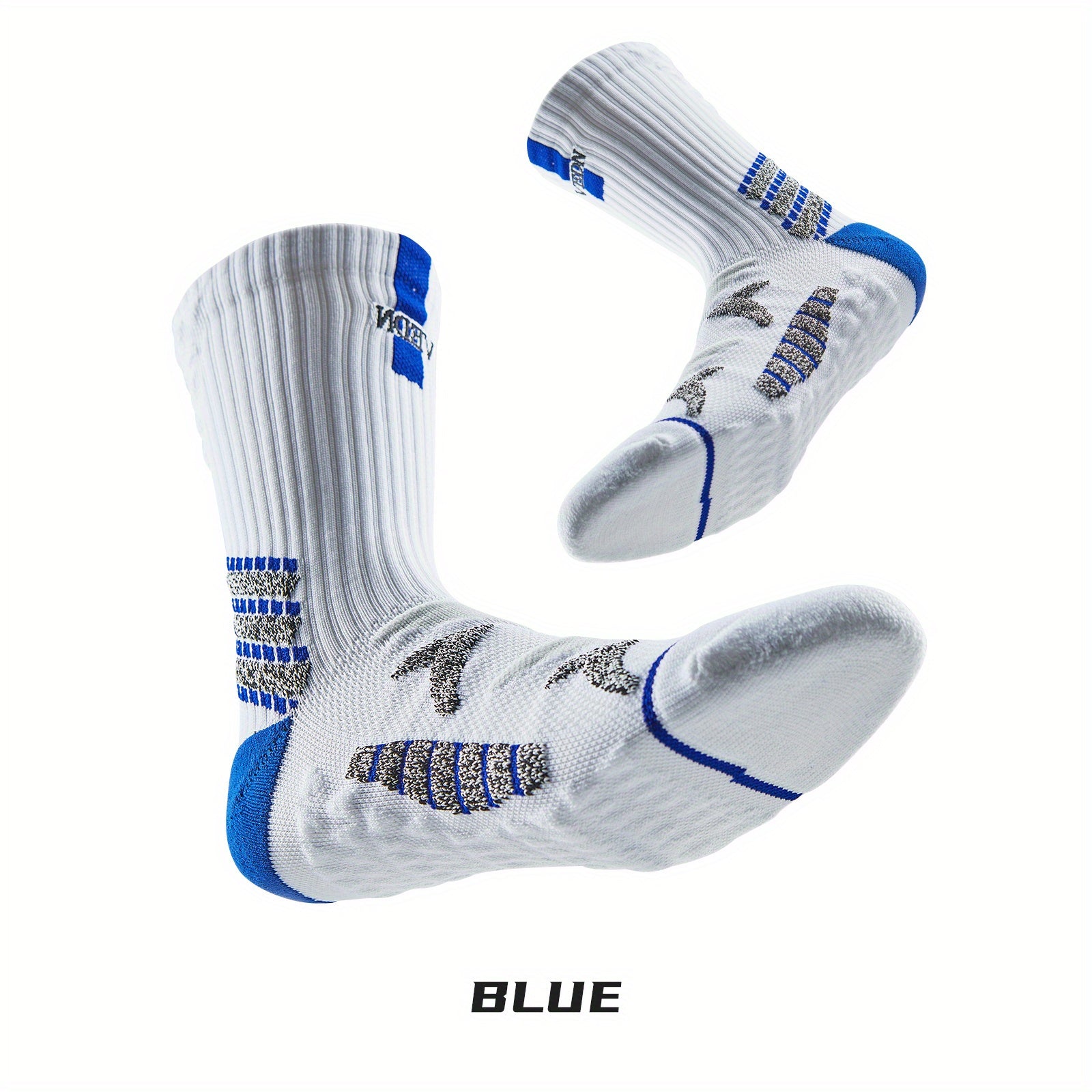 Outdoor Breathable Antiskid Mid calf Sport Socks for Running Training