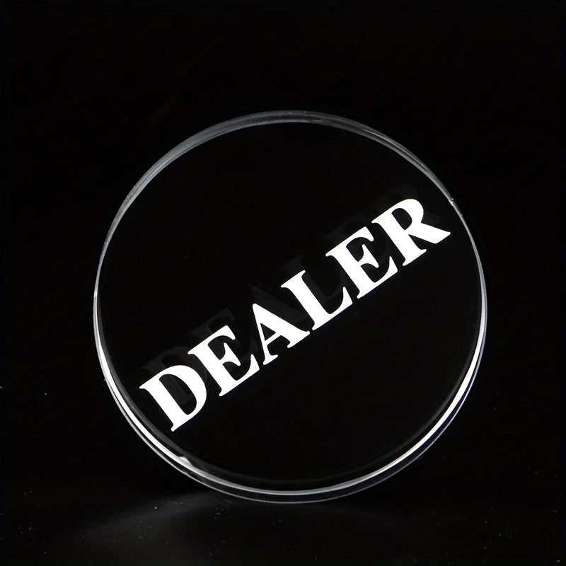 1pc 10mm Transparent Artificial Crystal Poker Game Match Accessories