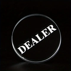 1pc 10mm Transparent Artificial Crystal Poker Game Match Accessories