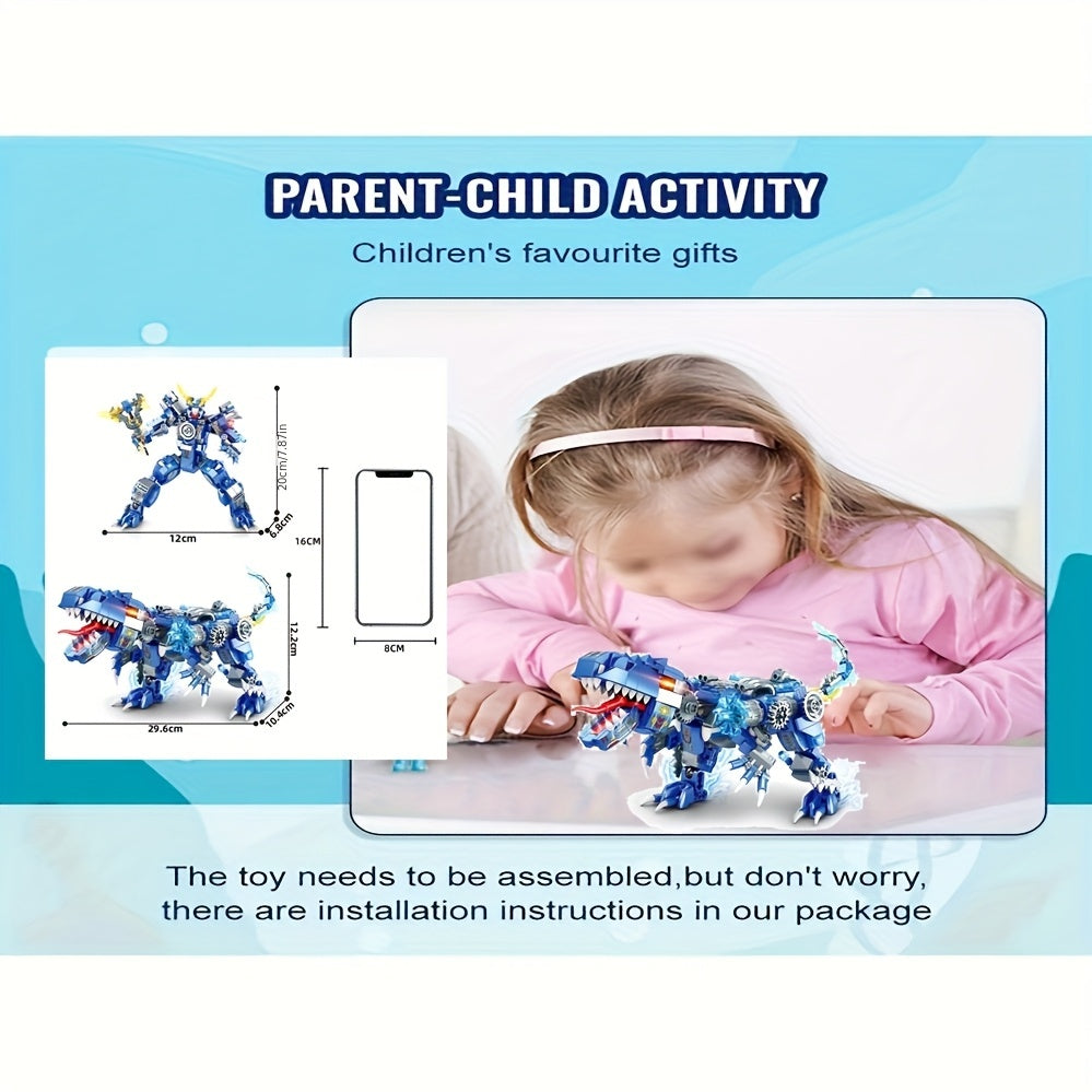 Dino Mech 2-in-1 Transformable Mechanical Warrior Robot