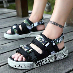 Men's Non Slip Sandals Open Toe Comfy Slides Beach Shoes