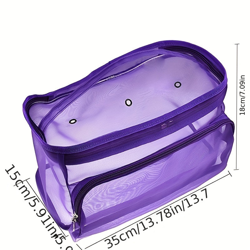 Mesh Yarn Storage Bag- Foldable Knitting Organizer