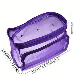 Mesh Yarn Storage Bag- Foldable Knitting Organizer