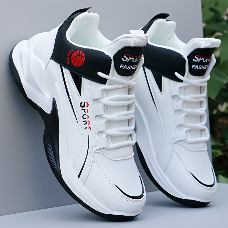 Men's High Top Basketball Shoes Comfy Non Slip Lace Up Durable Sneakers