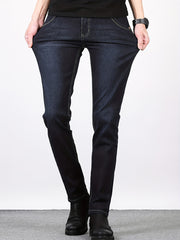 Men's Classic Regular Fit Distressed Jeans
