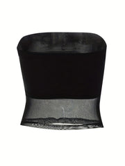 Sexy Off Shoulder Tube Top Slim Crop Top