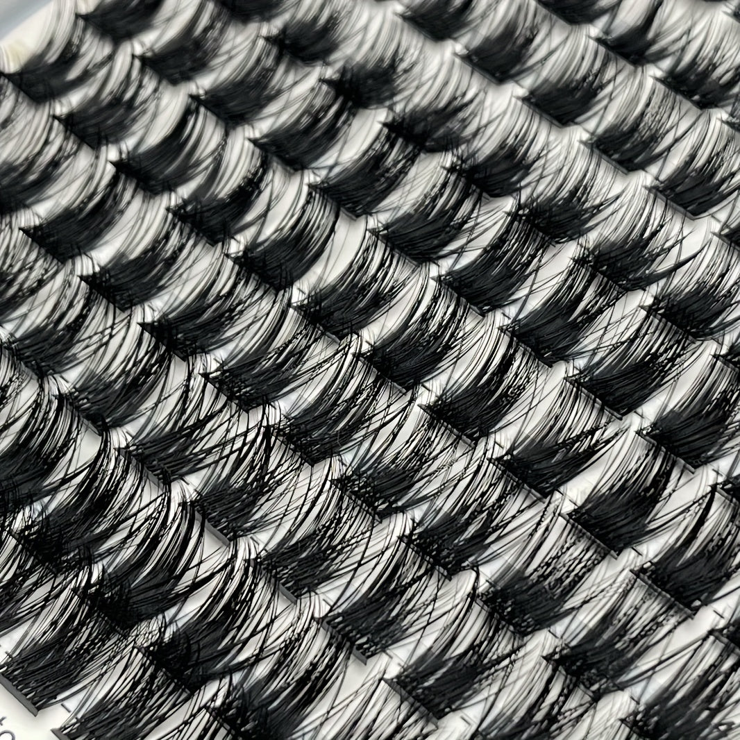 DIY Lash Clusters Kit with Remover 2-in-1 Applicator Faux Mink D Curling