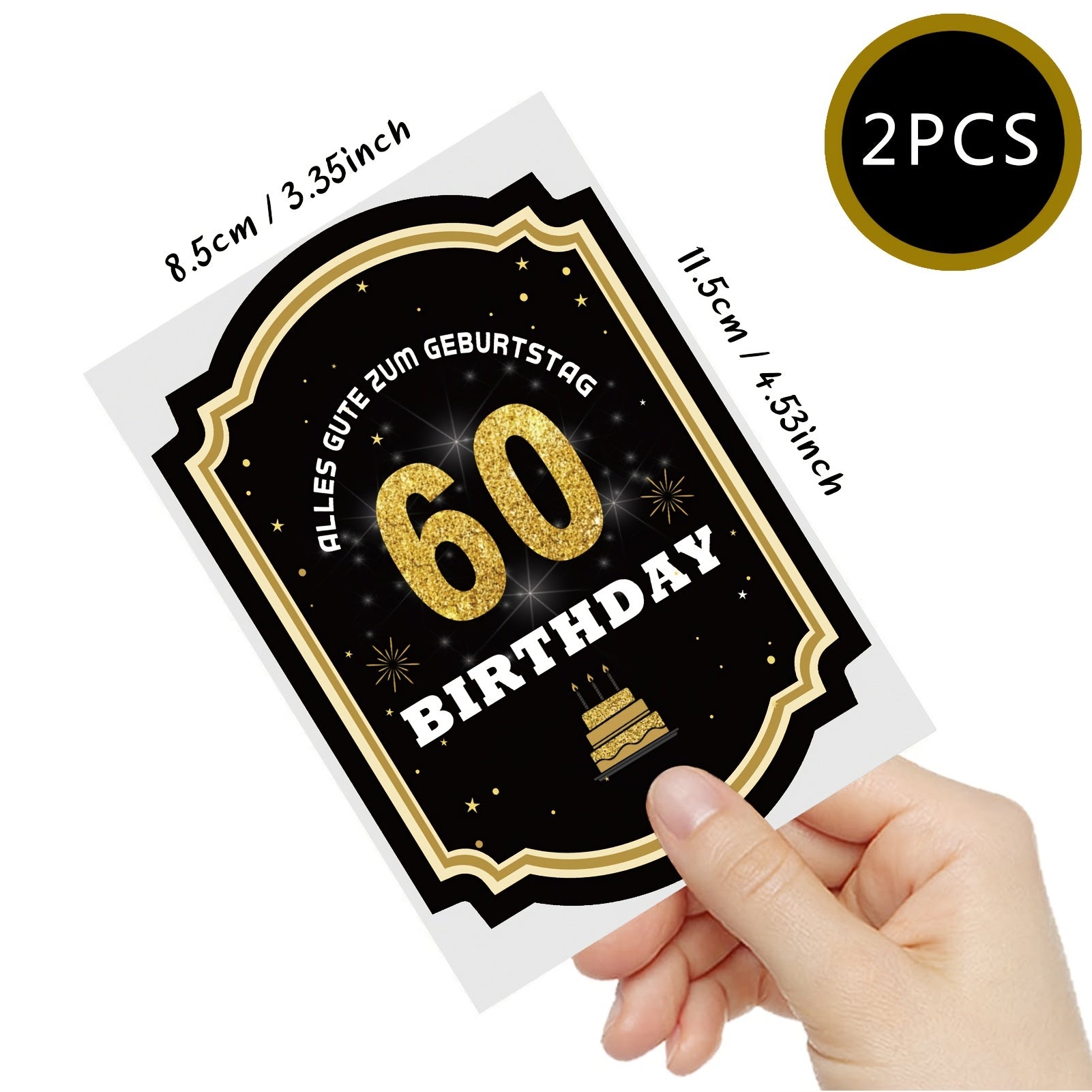 60th Birthday Bottle Labels Self Adhesive Sparkling Wine Happy Birthday Party