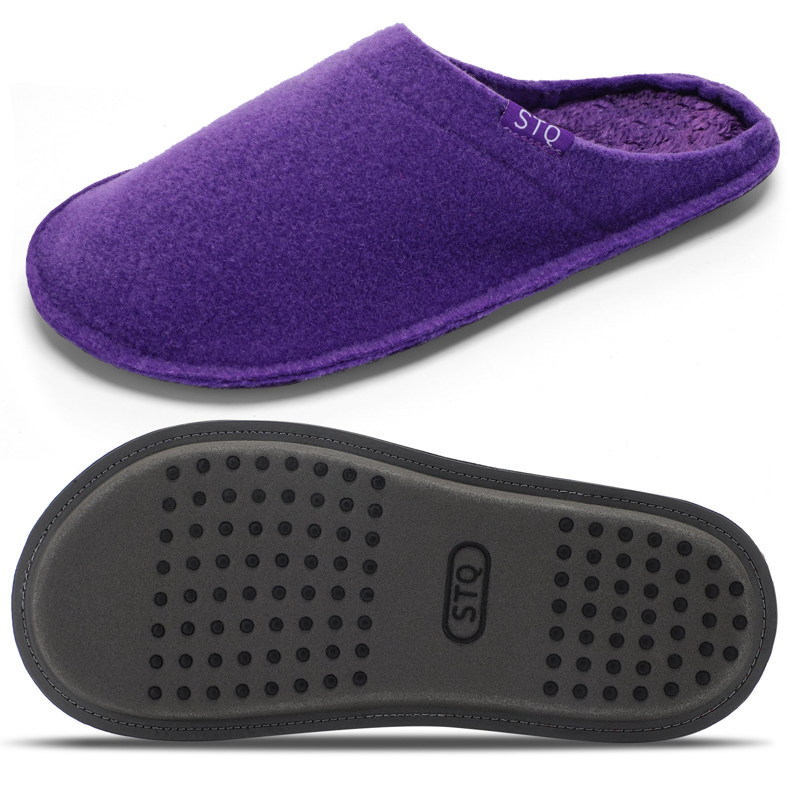 Women's Plush Home Slippers Solid Indoor Slides