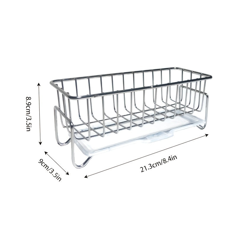 Kitchen Sink Cabinet Storage Rack for Sponge Soap Towel Hand Sanitizer