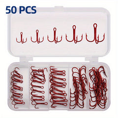 10 Sizes High Carbon Steel Fishing Hooks for Anglers