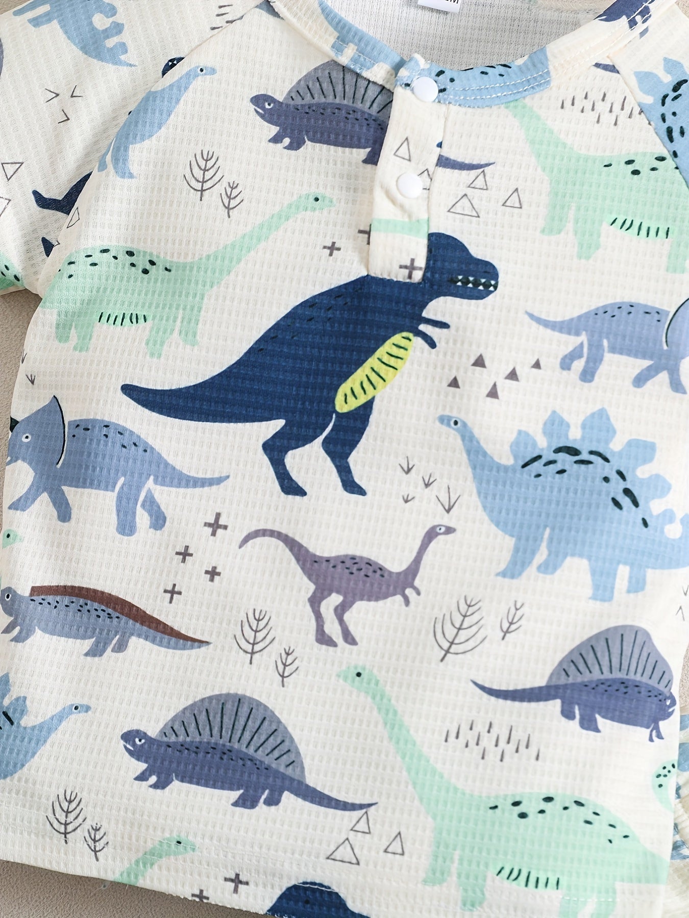 Baby Boys Dinosaur Print T Shirt & Shorts Set Soft Comfortable Top