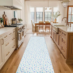 1pc Geometric Non Slip 2'X10' Indoor Outdoor Runner Rug