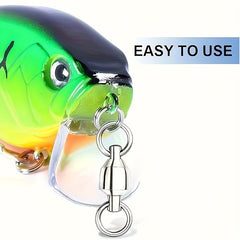 3pcs Quick Connect Fishing Tool High Strength Swivel Ball Bearing Swivel
