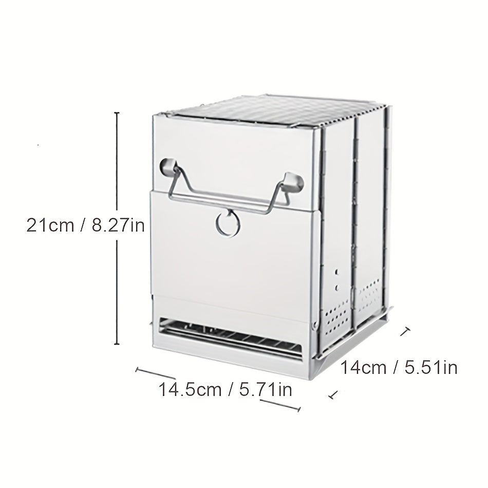 Stainless Steel Camping Stove Fire Wood Stoves Portable Burning Tools