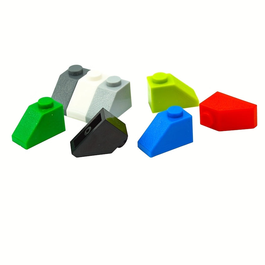 100pcs 2x1 Sloped Roof 45 Building Blocks Compatible with 3040 Bricks