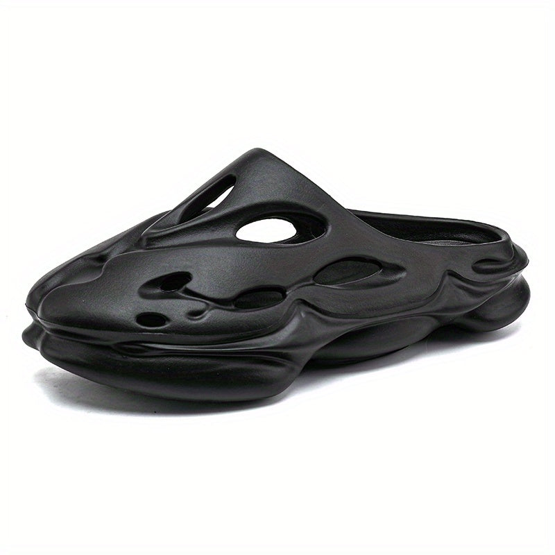 Men's Breathable Slip On Foam Runners Casual Outdoor Cut Out Clog Shoes
