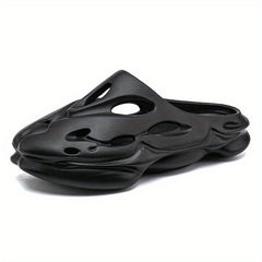 Men's Breathable Slip On Foam Runners Casual Outdoor Cut Out Clog Shoes