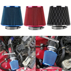High Flow Cold Air Intake Filter 7.3in Cone Induction Kit