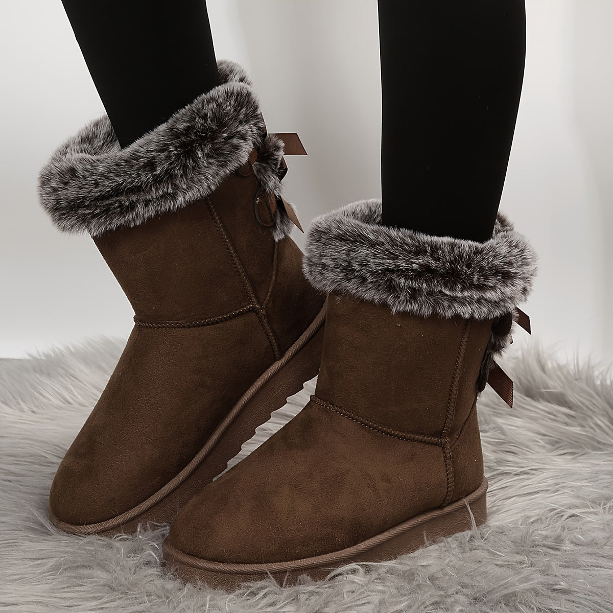 Women's Warm Snow Boots Thickened Medium Tube Comfortable Non Slip