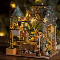3D Jigsaw Puzzle Happiness Flower Room Mini Cabin Scene Gift
