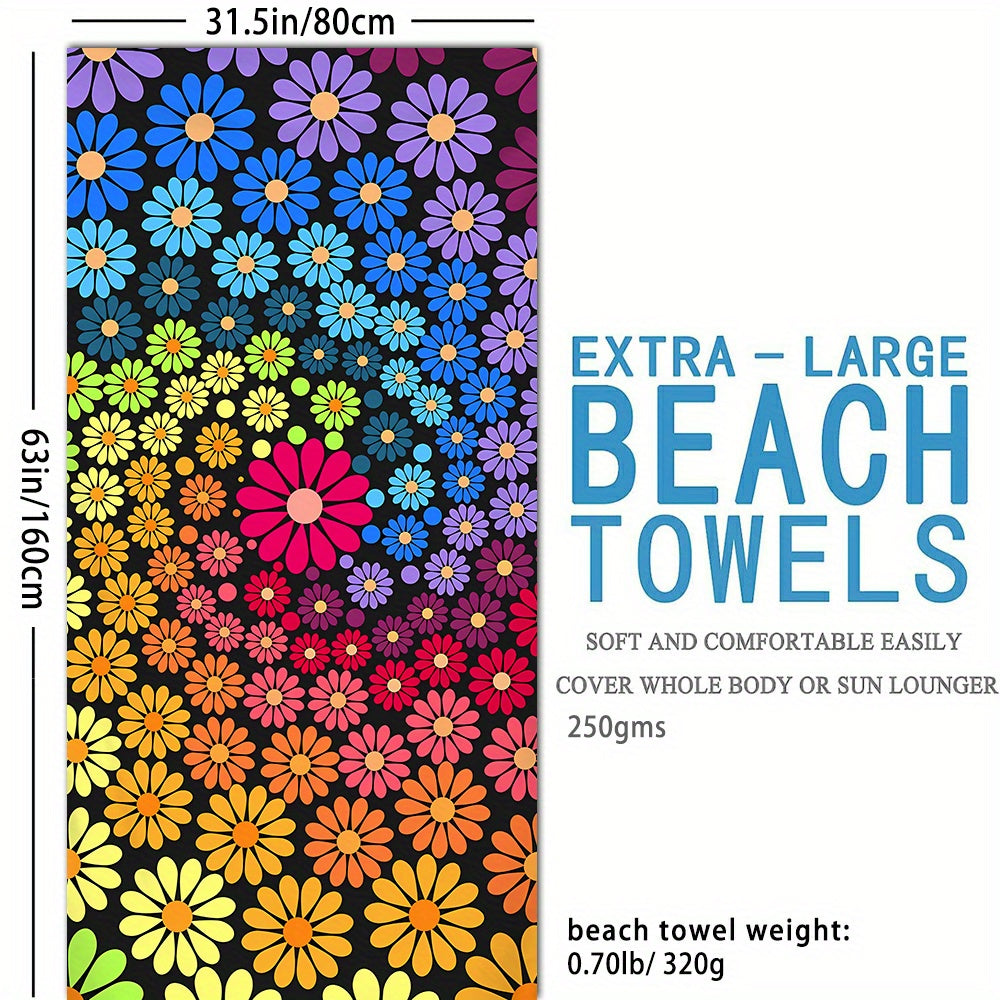 Tie Dye Absorbent Beach Towel Holiday Beach Accessories Large Towel