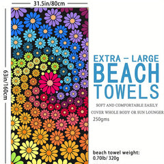 Tie Dye Absorbent Beach Towel Holiday Beach Accessories Large Towel