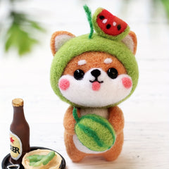1pc Shiba Inu DIY Woolen Felt Package 6 Styles