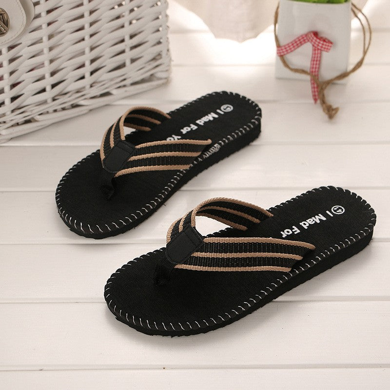 Men's Summer Breathable Beach Sandals Flip Flop Flat Shoes
