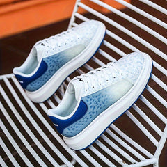Men's Reflective Color Block Sneakers - Non Slip Outdoor Shoes