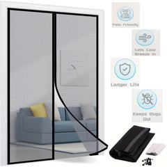 Magnetic Screen Door Self Sealing Mesh Partition