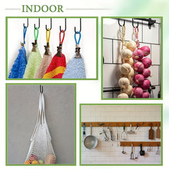 Stainless Steel Fence Hooks - Perfect for Hanging Flower Pots & Lights