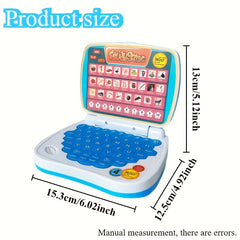 Colorful Mini Kids' Laptop Toy with Music, Letters, Numbers Educational Game